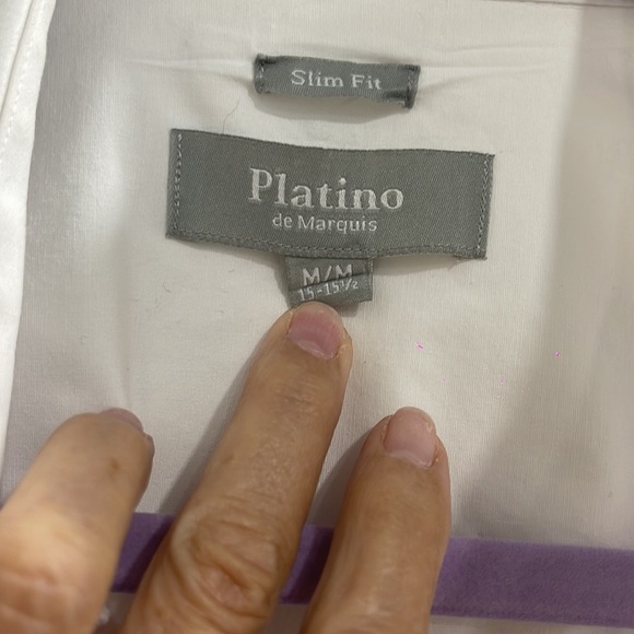 Slim Fit dress shirt Size M 15-32 used once - Picture 2 of 4